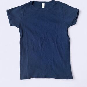 Blue Amvil baby tee